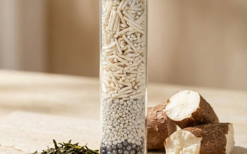 Tofu litter pellets with soybeans — switching from clay cat litter to plant-based in Canada